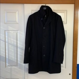 Black lined pea coat